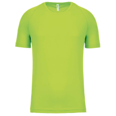 PROACT PA445 rövid ujjú kereknyakú gyerek sportpóló Proact, Lime-6/8