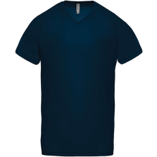 PROACT PA476 V-nyakú férfi rövid ujjú sportpóló Proact, Sporty Navy-XL