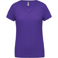 PROACT PA477 Női rövid ujjú V-nyakú sportpóló Proact, Violet-XS női póló