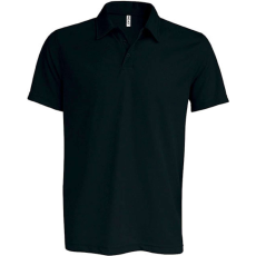 PROACT PA482 férfi rövid ujjú galléros sprtpóló Proact, Black-S