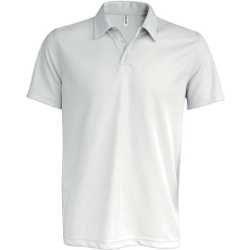 PROACT PA482 férfi rövid ujjú galléros sprtpóló Proact, White-2XL