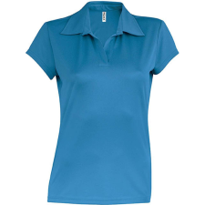 PROACT PA483 rövid ujjú Női galléros sprtpóló Proact, Aqua Blue-L női póló