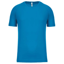 PROACT rövid ujjú kereknyakú gyerek sportpóló PA445, Aqua Blue-6/8 gyerek póló