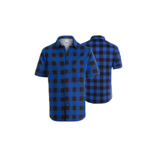Procera Flanel ing, rövid ujjú, kék, xXL-es méret