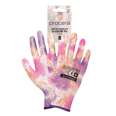 Procera X-COLOR PU bevonatos védőkesztyű , méret 8