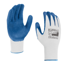 Procera X-latos latex bevonatos védőkesztyű kék 7