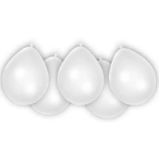 Procos Fehér latex lufi 8db-os szett party kellék
