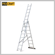 PROCRAFT Alumínium háromrészes létra 3x9 Procraft PLA3.592 létra és állvány