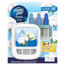 Procter&Gamble Ambi Pur 3volution készülék + utántöltő Cotton Flower 20ml (4db/csomag) illatosító, légfrissítő