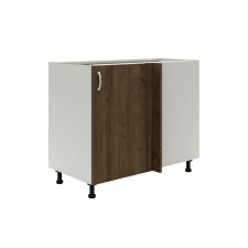 PRODA Benita 1 ajtós Alsó konyhaszekrény Bronz Tölgy-Fehér 98x50x80 cm bútor