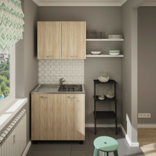 PRODA Elba alsó-felső konyhaszekrény szett 80 cm Sonoma színben N bútor