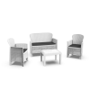 PRODA Gorin Kerti bútorszett, 4 személyes, fehér