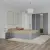 PRODA Malmo V7 hálószoba szett 160 x 200 cm-es ággyal, Fehér tölgy / Antracit