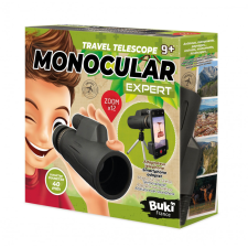 Profi monokulár távcső állvánnyal és mobiltartóval, 12x20 mm-es BUKI oktatójáték