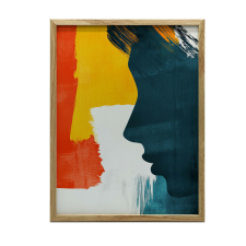 Profil Spokoju, 70x100 cm, rama drewniana ciemny brąz, papier matowy 230 gsm grafika, keretezett kép