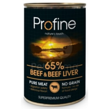 Profine Profine Beef & Beef Liver konzerv 400 g kutyaeledel