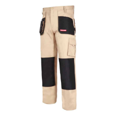 Profix Hungary Munkaruha Deréknadrág Beige/Fekete Pamut M/50