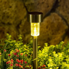 Progarden Napelemes inox kerti LED lámpa, 36 cm kültéri világítás