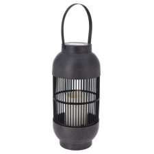 Progarden Solar lámpa, LED, fekete rattan, felakasztható, 33 cm kültéri világítás