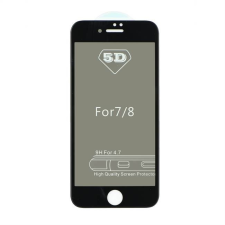 PROGLL 5D teljes felületen ragasztós Edzett üveg tempered glass - Iphone 7/8 4,7&quot; betekintésvédett fekete üvegfólia mobiltelefon kellék
