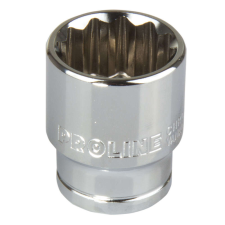 Proline 18571 1/2" 12pt dugókulcs, CrV, 19mm, L: 38mm dugókulcs