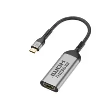  Promate Átalakító - MEDIALINK 8K (USB-C adapter, 1x8K HDMI, szürke) kábel és adapter
