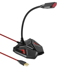 Promate Streamer High Definition USB Gaming mikrofon piros (MICSTREAMERMR) mikrofon