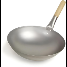 PRONETT Wok serpenyő fa nyéllel, 30 cm (26709) edény