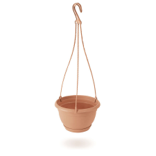 PROSPERPLAST Agro Függő Virágtartó Terrakotta 24 cm, 10db-os csomag kerti tárolás