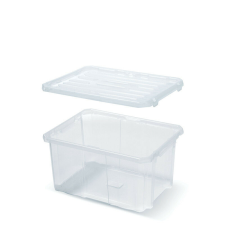 PROSPERPLAST Cargolid 400 Átlátszó Tárolódoboz Fedél, 10db-os csomag bútor