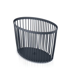 PROSPERPLAST Clubo Dekoratív Tárolókosár Antracit 55L, 5db-os csomag bútor