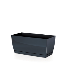PROSPERPLAST Coubi Case P Grafitszürke Téglalap Alakú Virágtartó 24 cm, 10db-os csomag kerti tárolás