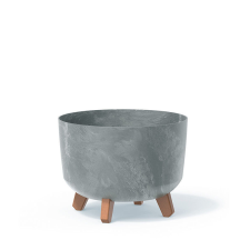 PROSPERPLAST Gracia Beton Hatású Virágtartó Lábakon 29 cm, 5db-os csomag kerti tárolás