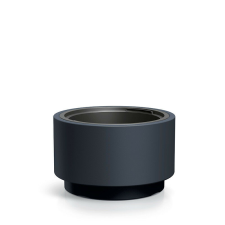PROSPERPLAST Heos Design Virágtartó Antracit 39,5 cm, 2db-os csomag kerti tárolás
