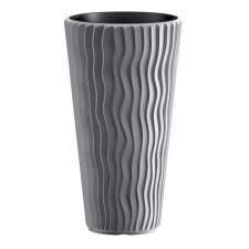 PROSPERPLAST Homokmintás Virágcserép - Magas, Ezüst - 40x71 cm kerti tárolás