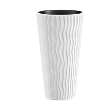 PROSPERPLAST Kaspó, SANDY Slim 400, 70.8 cm, fehér, Prosperplast kerti tárolás