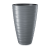 PROSPERPLAST Maze Hullám Mintás Kültéri Virágtartó Kőszürke 37,5 cm, 3db-os csomag