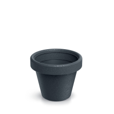 PROSPERPLAST Origina Klasszikus Kúpos Virágcserép Antracit 30 cm, 5db-os csomag kerti tárolás