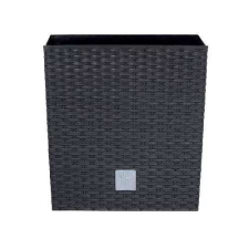 PROSPERPLAST Prosperplast Rato Low kaspó antracit, 17 x 17 x 17 cm kerti tárolás