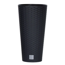 PROSPERPLAST Prosperplast Rato Tubus virágcserép antracit 25 cm-es betéttel kerti tárolás