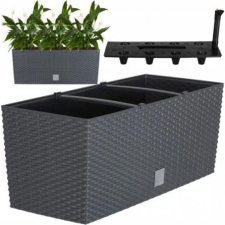 PROSPERPLAST Rato Láda - 60 cm - Önöntözős, Szürke (DRTC600-S433) kerti tárolás