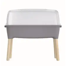  Prosperplast RESPANA PLANTER WOOD HIGH SET palántázó 78 cm szürke kő kerti tárolás