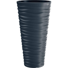 PROSPERPLAST SAND SLIM virágcserép antracit 39 cm (CEN-66511) kerti tárolás