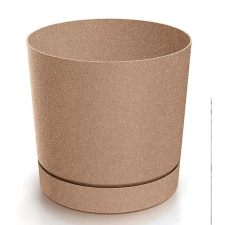 PROSPERPLAST Tubo Eco Wood cserép 18 cm bézs kerti tárolás