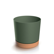 PROSPERPLAST Tubo PM Hengeres Virágcserép Fenyőzöld 14,8 cm, 10db-os csomag kerti tárolás