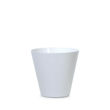 PROSPERPLAST Tubus Kúpos Virágcserép Fehér 30 cm, 10db-os csomag kerti tárolás