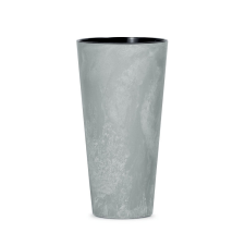 PROSPERPLAST Tubus Slim Beton Hatású Kültéri Virágcserép 25 cm, 5db-os csomag kerti tárolás