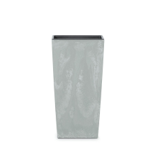PROSPERPLAST Urbi Square Beton Hatású Négyzetes Virágcserép - Szürke 22 cm, 5db-os csomag kerti tárolás