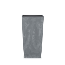 PROSPERPLAST Urbi Square Beton Hatású Virágcserép - Antracit - 22 cm, 5db-os csomag kerti tárolás