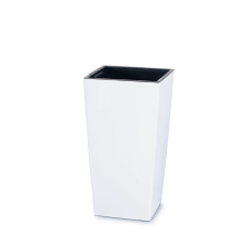 PROSPERPLAST Urbi Square Négyzetes Magaságyás Fehér 24 cm, 5db-os csomag kerti tárolás